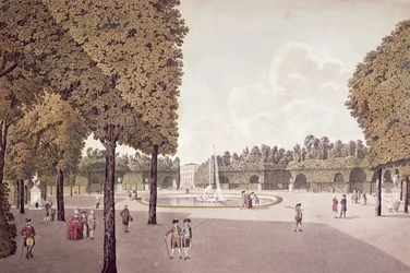 Schonbrunn Garden (engraved by Johann Ziegler)